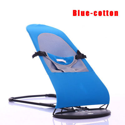 french bulldog rocking chair blue-cotton