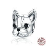 Load image into Gallery viewer, 925 sterling silver bulldog pandora charms
