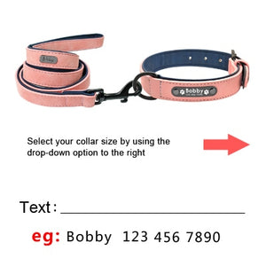 personalized dog tag collar
