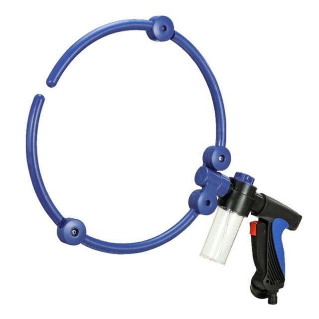 360°foldable portable massager shower tool blue