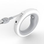 Load image into Gallery viewer, retractable flexible led night light dog leash ring grey
