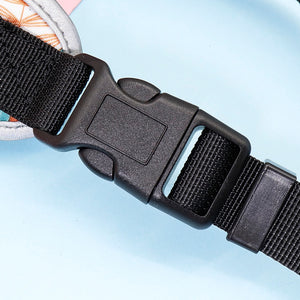 adjustable printed nylon harnesses vest pet walking leash