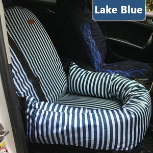 universal car seat a-blue stripes
