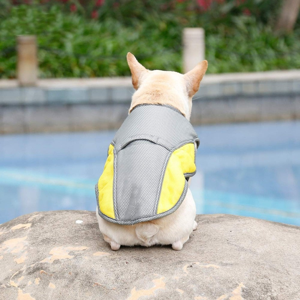 adjustable mesh reflective summer dog cooling vest