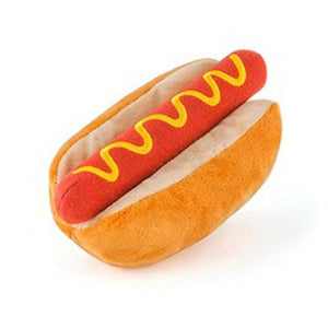 funny hambuger squeaky toy hot dog / m