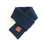 Load image into Gallery viewer, frenchies knitted scarf navy blue / about 110x9cm
