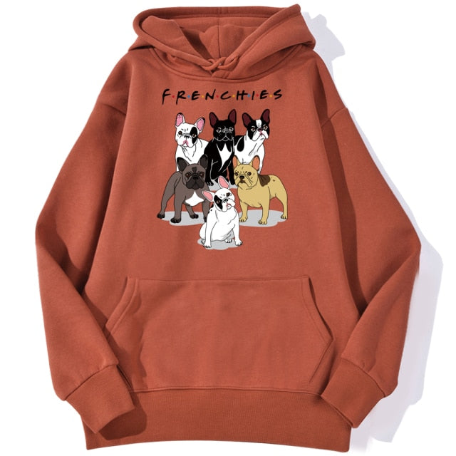 frenchies dachshund pug funny casual sport hoodie