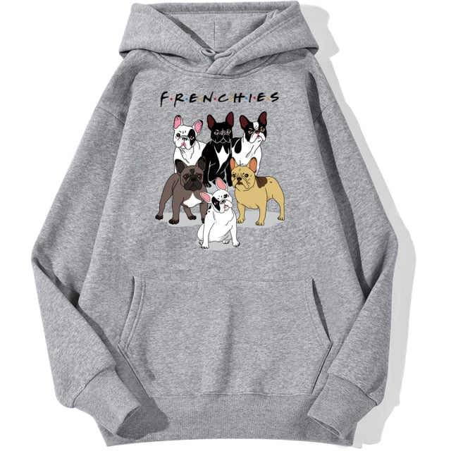 frenchies dachshund pug funny casual sport hoodie