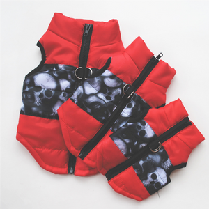 warm zip up windproof winter dog jacket