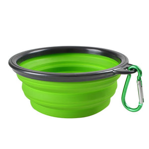 frenchie travel bowls green