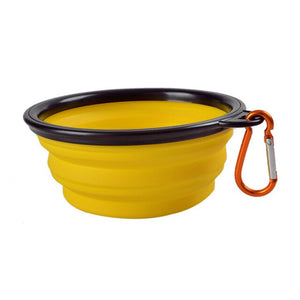 frenchie travel bowls yellow