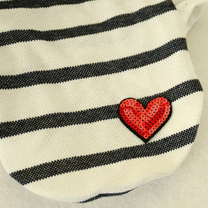 pullover warm striped round neck puppy sweater