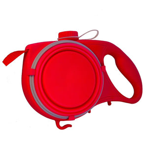 3 in 1 retractable leash red