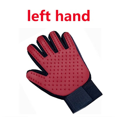 remy™  - dog grooming glove left red