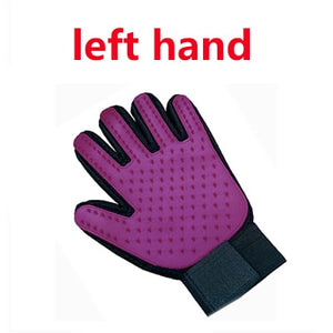 remy™  - dog grooming glove left purple