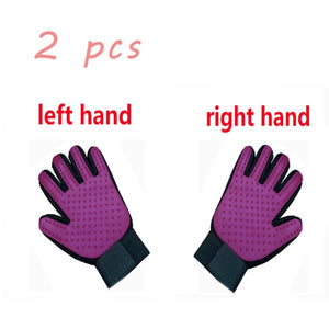 remy™  - dog grooming glove 2pcs purple