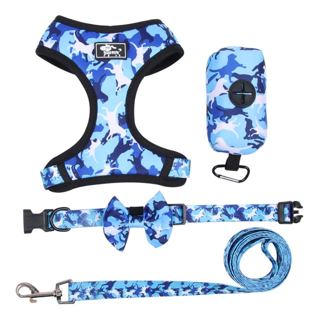 frenchies camouflage harness set