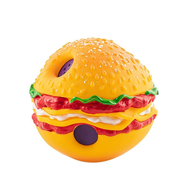 squeaky dog toy ball hamburger toy