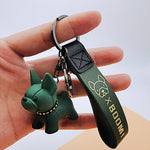 Load image into Gallery viewer, french bulldog keychain 1
