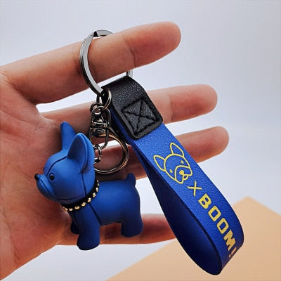 French Bulldog Pawsible Keychain - Blue Frenchie – akrDesignStudio