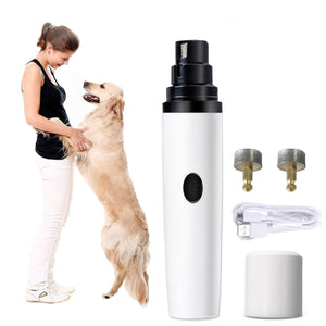 electric dog nail trimmer one set and 2 head