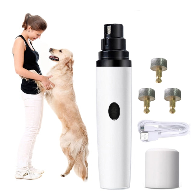 electric dog nail trimmer one set and 3 head