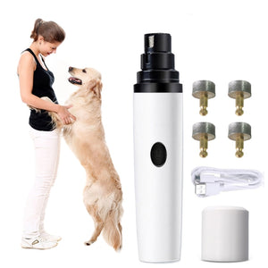 electric dog nail trimmer one set and 4 head