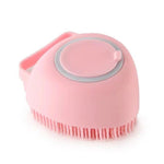 Load image into Gallery viewer, frenchie puppy bathing brush heart-shaped pink / as the pictures
