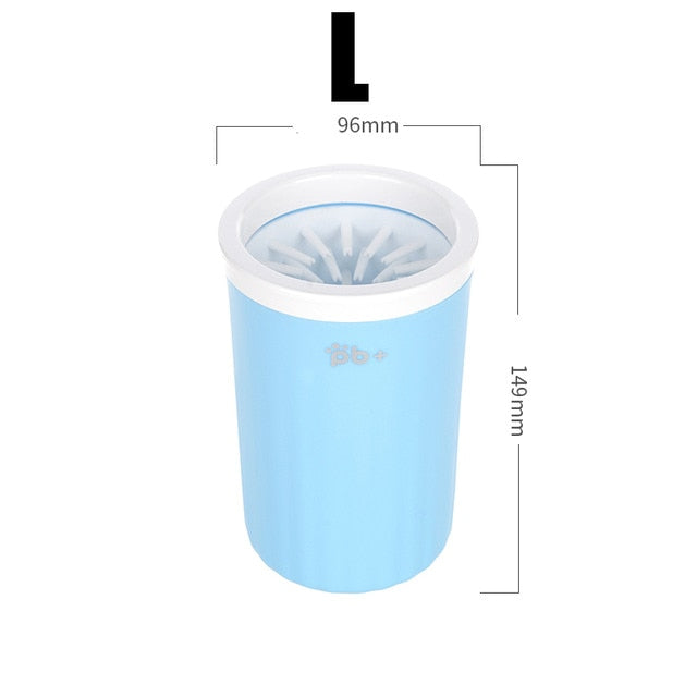 portable dog paw cleaner cup blue b