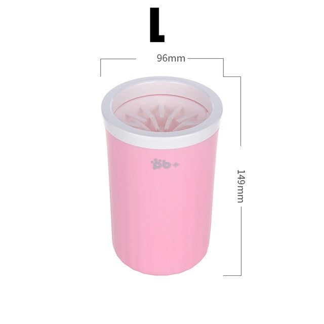 portable dog paw cleaner cup pink b