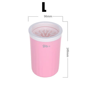portable dog paw cleaner cup pink b