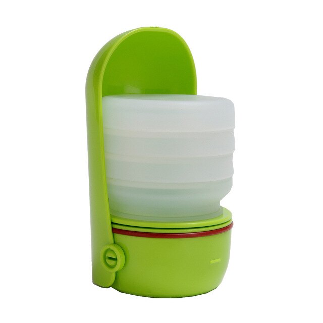 frenchies collapsible water bottle green