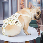 Load image into Gallery viewer, french bulldog cartoon print cotton sanitary diaper
